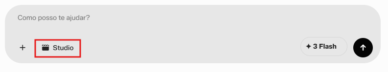 Botão do Aqui Studio no AquiGPT