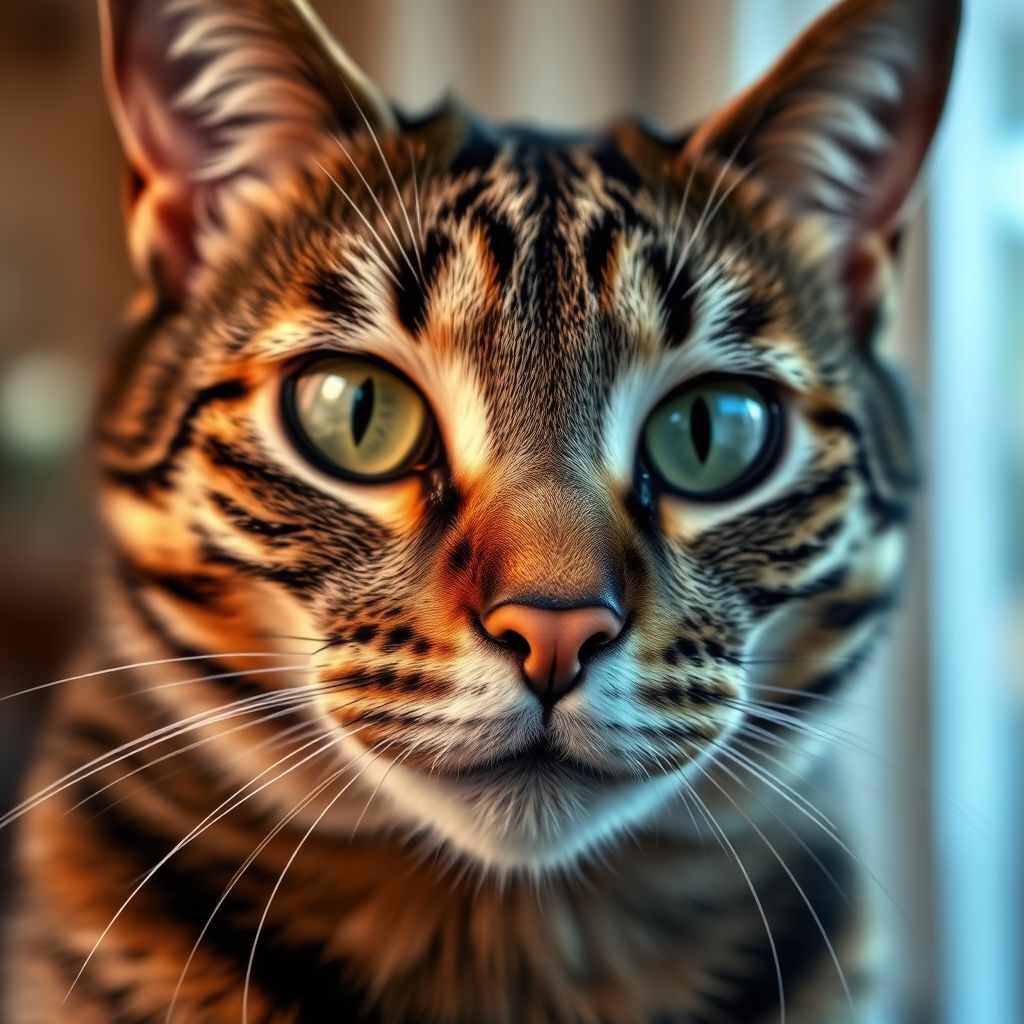 Imagem de um gato marrom gerada pelo Aqui-VL